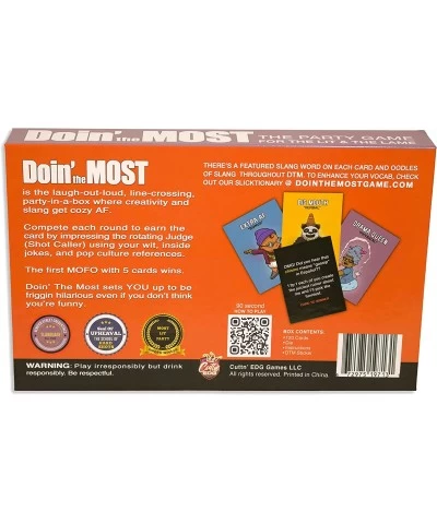 Doin' The Most- The Slang-Based Social Game Orange 5.9 x 9.3 x 1.4 $23.83 Card Games