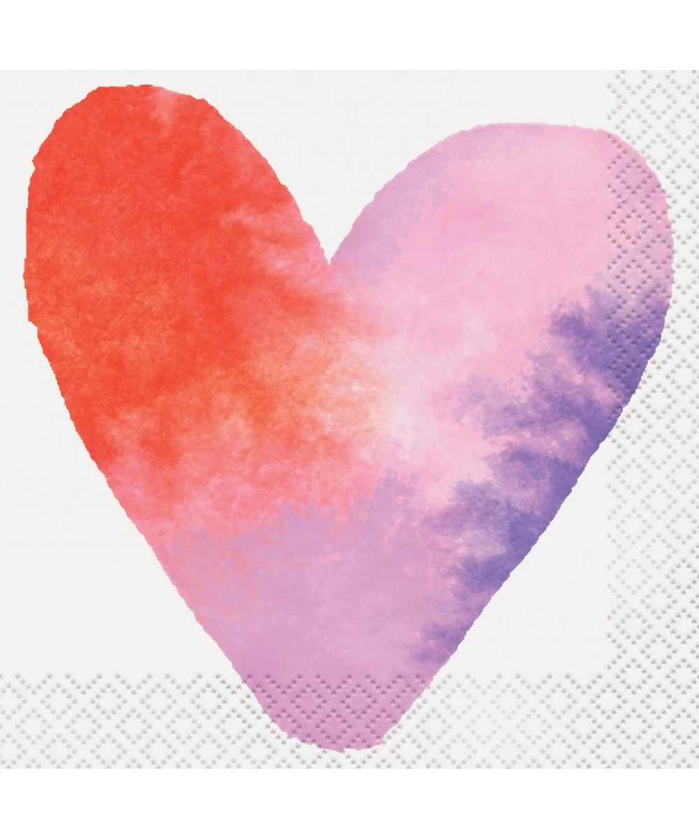 58561 Watercolor Hearts Valentine's Day | Paper | Beverage Napkins | 16ct $13.79 Kids' Party Tableware