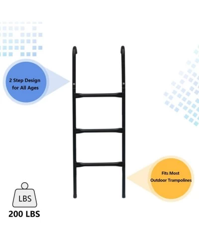 Universal Trampoline Ladder Trampoline Ladder with 2/3 Platform Steps for Kids and Adult $70.45 Trampolines & Accessories