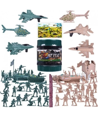 232 PCs Army Men Action Figures Army Toys of WW 2 Toy Soldiers Military Playset with a Map Toy Tanks Planes Flags Soldier Fig...