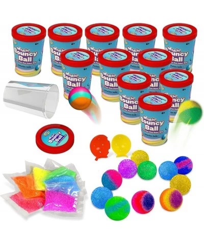 Make Your Own Bouncy Ball DIY Craft Kit for Kids - Individual 12 Pack Bulk Activity Set – Science STEM Party Favor Gift for B...