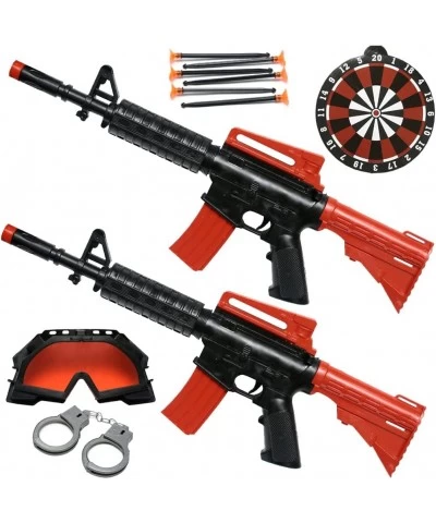 Army Rifle Gun Toy Set of 2 Pretend Play Toy Sound and Sparking Action Black 16 Inches $25.06 Toy Foam Blasters & Guns