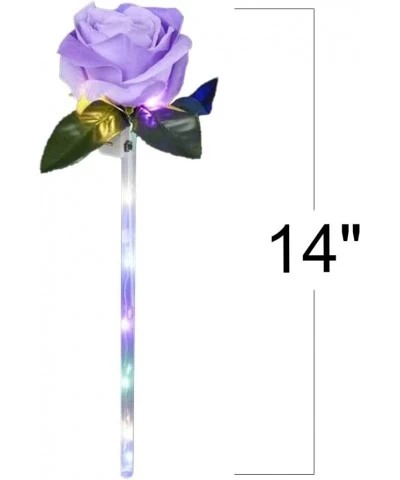 Light Up Rose Wands for Kids Set of 12 LED Rose Wand Set with Multiple Colors Light Up Party Favors and Rose Party Decoration...