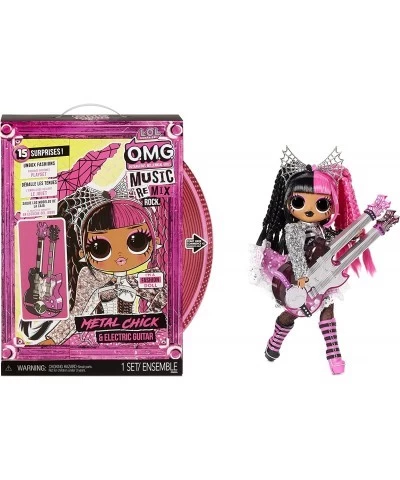 LOL Surprise OMG Remix Rock Metal Chick Fashion Doll with 15 Surprises Including Electric Guitar Outfit Shoes Stand Lyric Mag...