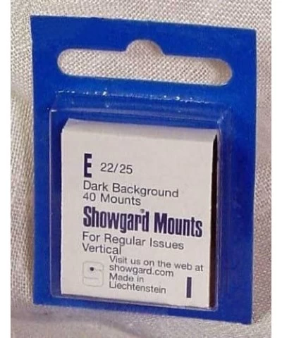 Pre-Cut Black Stamp Mounts Size E22/25 $16.56 Collectible Postage Stamps