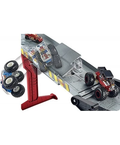 Monster Trucks Transporter and Racetrack Includes 1:64 Scale Bone Shaker Monster Truck and 1:64 Die-Cast Toy Car $59.30 Toy V...