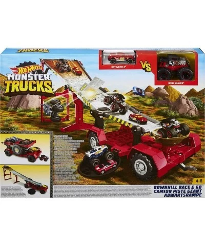 Monster Trucks Transporter and Racetrack Includes 1:64 Scale Bone Shaker Monster Truck and 1:64 Die-Cast Toy Car $59.30 Toy V...