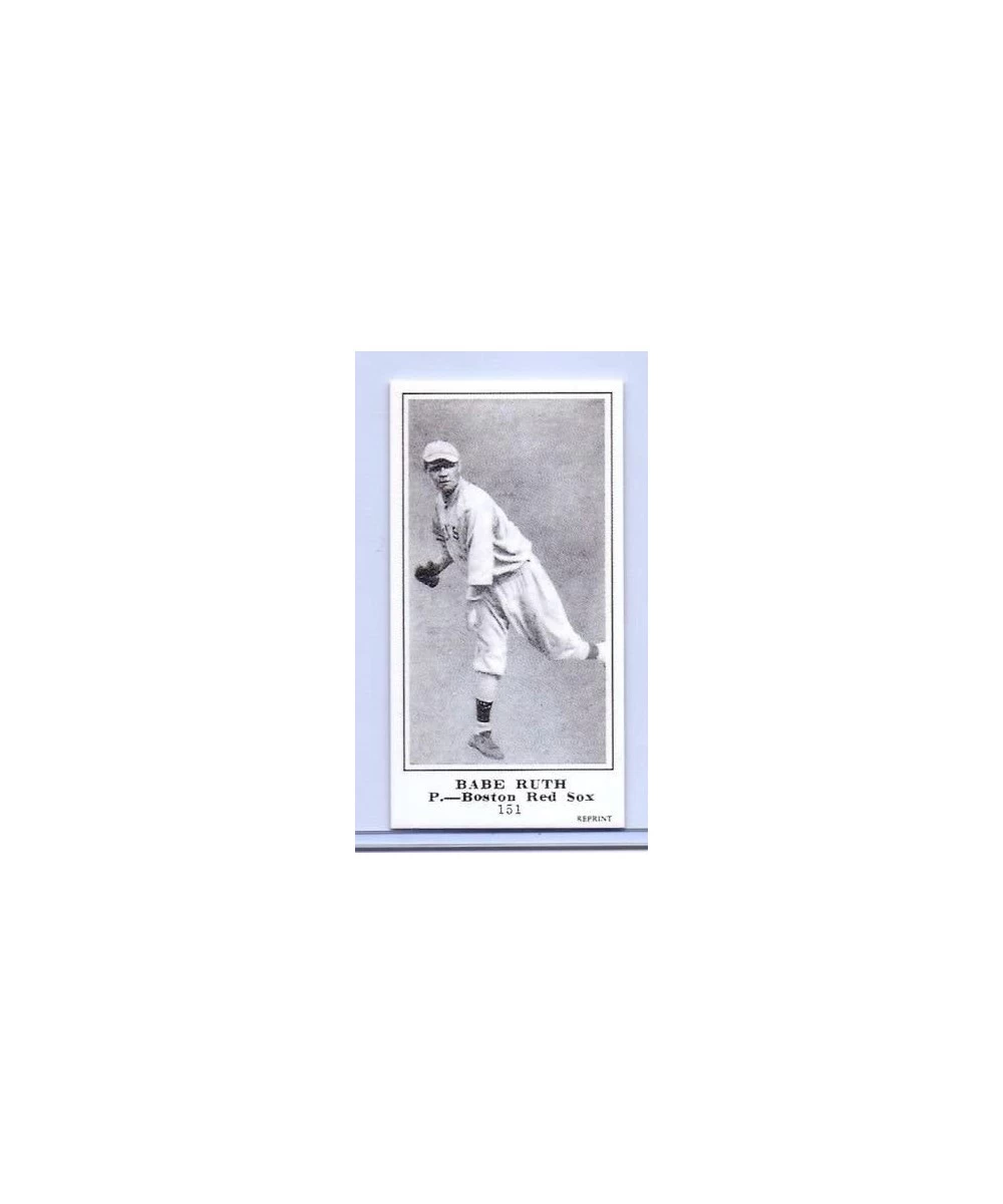 Babe Ruth 1915 Rookie Card Reprint 151! Boston RED SOX Pitching! W/H TOP Loader! $18.73 Trading Cards & Accessories