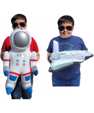 Outer Space Mission - Inflatable Astronaut & Space Shuttle (Set of 2) Self Standing Cosmos Exploration Mission Inflate Cosmon...