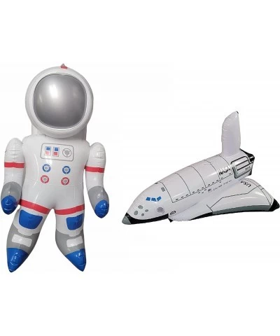 Outer Space Mission - Inflatable Astronaut & Space Shuttle (Set of 2) Self Standing Cosmos Exploration Mission Inflate Cosmon...