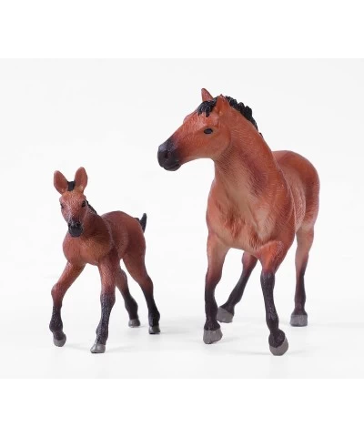 Horse Set Trakehner Horse with A foal Animal Figurine Diorama Educational Toys for Boys and Girls 3-8 Years Old Cake Toppers ...