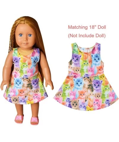 Girls&Doll Matching Dresses Sleeveless Unicorn Clothes Outfits Fits 18" Dolls $46.68 Doll Accessories