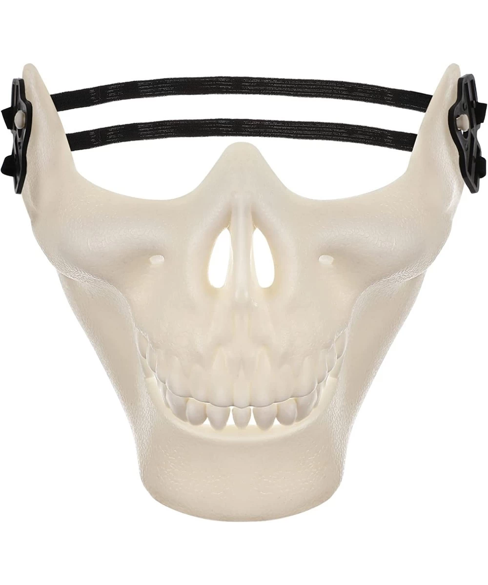 Skull Skeleton Mask Full Face Protector Halloween Mask for Cosplay Masquerade Party (White) $15.04 Kids' Dress-Up Accessories