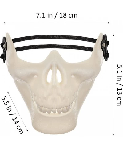 Skull Skeleton Mask Full Face Protector Halloween Mask for Cosplay Masquerade Party (White) $15.04 Kids' Dress-Up Accessories