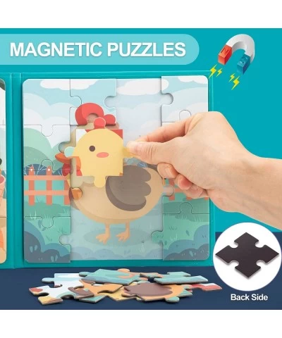 Puzzles for Kids Ages 3-5 | 4-8 Advanced Animals Puzzles 9-12-16 Piece Jigsaw Puzzles for Toddler Preschool Magnetic Puzzles ...