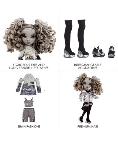 Shadow Series 1 Nicole Steel- Grayscale Fashion Doll. 2 Titanium Designer Outfits to Mix & Match with Accessories Great Gift ...