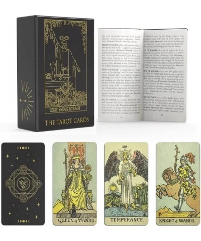 Tarot Cards Deck for Beginners with Guidebook Classic Tarot Deck Set with Black Card Storage Box 78 Cards for Beginners Start...