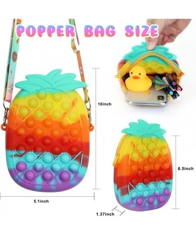 Pop It Purse with Fidget Toy Pack Pop It Handbag for Girls Pop It Bag for Women Pop It Fidget Toys Push pop Bubble Fidget Sen...