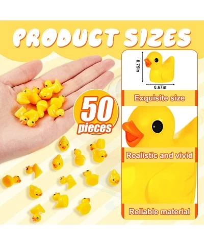 100 Pcs Mini Resin Duck and Easter Bunnies Tiny Duck and Rabbits Set Miniature Duck Bunnies for Prank Cake Topper Figurines M...