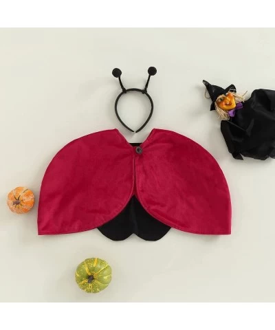 Baby Ladybug Costume Toddler Girl Halloween Costumes Red Wings Outfit Cape Cloak Bug Dressup Cosplay Clothes $28.29 Kids' Cos...