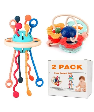 Baby Pull String Activity Toys for Toddlers Montessori Early Educational Sensory Teething Toys for Babies Fine Motor Skills S...