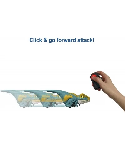 Jurassic World Dominion Uncaged Click Tracker Velociraptor 'Blue' Dinosaur Action Figure Toy Gift with Interactive Motion and...