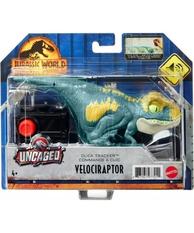 Jurassic World Dominion Uncaged Click Tracker Velociraptor 'Blue' Dinosaur Action Figure Toy Gift with Interactive Motion and...