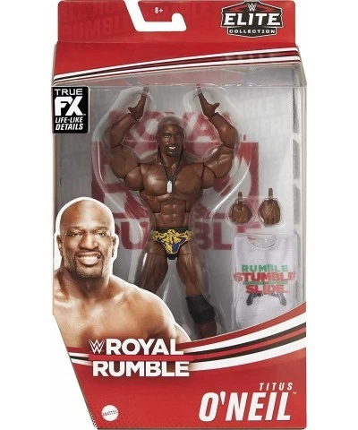 WWE Titus O’Neil Royal Rumble Elite Collection Action Figure with Authentic Gear & Accessories 6-in Posable Collectible Gift ...