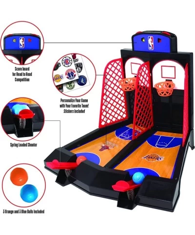 Official NBA Team Logo 2-Player Tabletop Arcade Basketball Game 9.12” L x 8.75” H x 10.87” W $34.87 Toy Sports Products