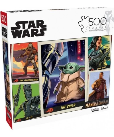 Star Wars: The Mandalorian - Trading Cards - 500 Piece Jigsaw Puzzle $15.86 Jigsaw Puzzles