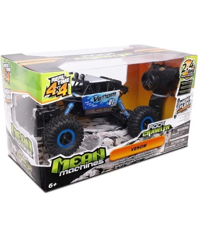 Mean Machines 1:16 2.4GHz RC Rock Crawler Venom (Blue) Designed for Rough Terrain Climbing Pistol Grip Full Function Controll...