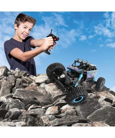 Mean Machines 1:16 2.4GHz RC Rock Crawler Venom (Blue) Designed for Rough Terrain Climbing Pistol Grip Full Function Controll...