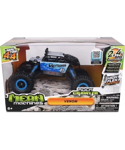 Mean Machines 1:16 2.4GHz RC Rock Crawler Venom (Blue) Designed for Rough Terrain Climbing Pistol Grip Full Function Controll...