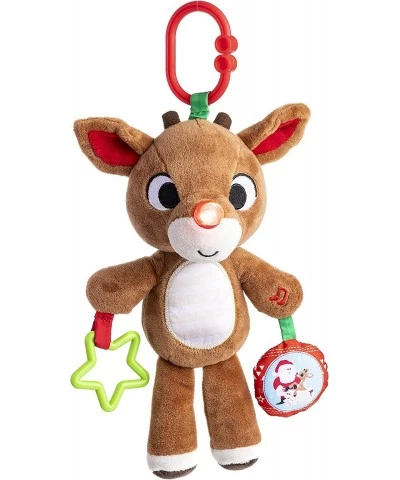 Rudolph The Red-Nosed Reindeer On The Go Teether Developmental Activity Toy 12 inches Brown $32.67 Plush Figure Toys