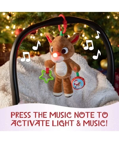 Rudolph The Red-Nosed Reindeer On The Go Teether Developmental Activity Toy 12 inches Brown $32.67 Plush Figure Toys