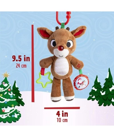 Rudolph The Red-Nosed Reindeer On The Go Teether Developmental Activity Toy 12 inches Brown $32.67 Plush Figure Toys