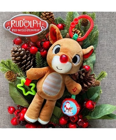 Rudolph The Red-Nosed Reindeer On The Go Teether Developmental Activity Toy 12 inches Brown $32.67 Plush Figure Toys