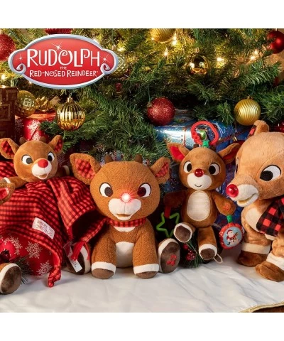 Rudolph The Red-Nosed Reindeer On The Go Teether Developmental Activity Toy 12 inches Brown $32.67 Plush Figure Toys