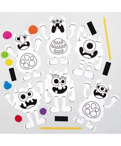 AX246 Halloween Monster Sand Art Magnets - Pack of 6 Children to Decorate and Display Ideal Kids Arts and Crafts Project $18....