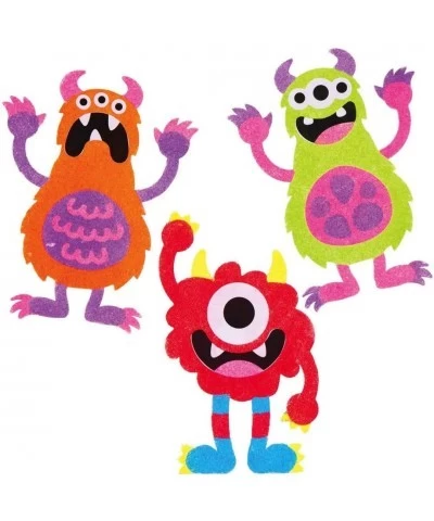 AX246 Halloween Monster Sand Art Magnets - Pack of 6 Children to Decorate and Display Ideal Kids Arts and Crafts Project $18....