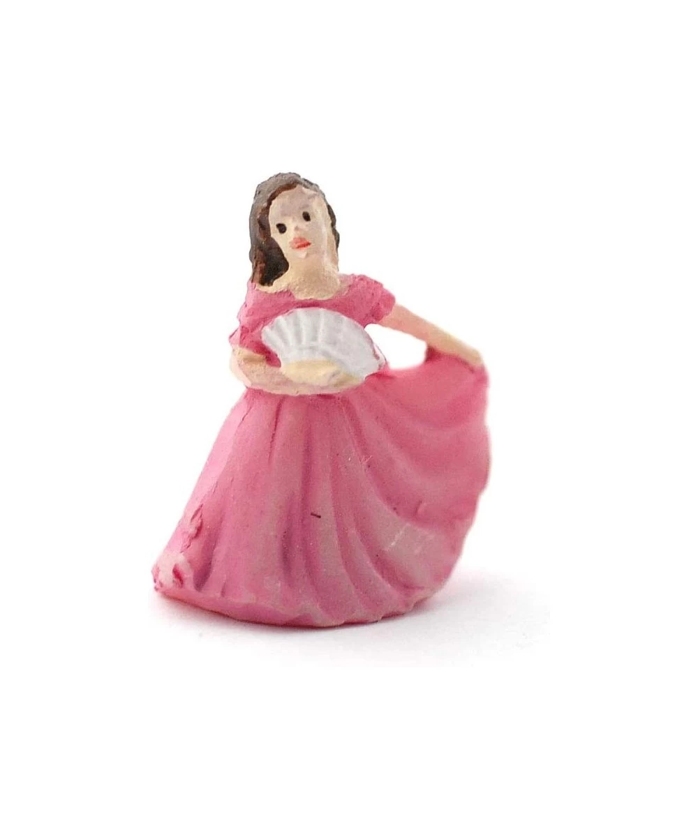 Melody Jane Dollhouse Lady in Pink Gown Figurine Miniature Ornament Accessory $17.73 Dollhouse Accessories