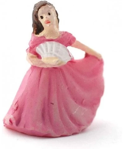 Melody Jane Dollhouse Lady in Pink Gown Figurine Miniature Ornament Accessory $17.73 Dollhouse Accessories