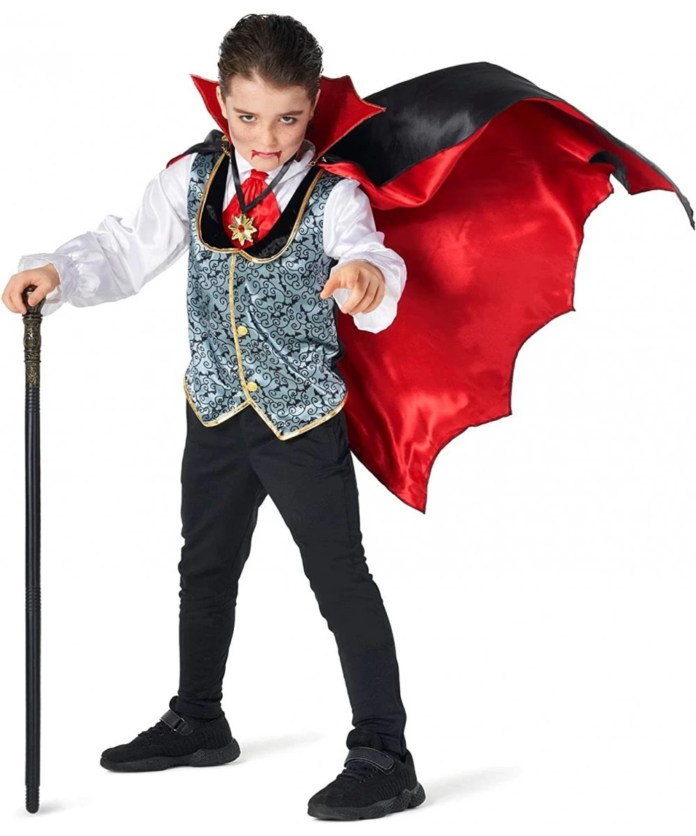 Costumes Kids Vampire Costume Boys Vampire Cape Dracula Outfit Toddler Scary Halloween Costume For Boys $42.63 Kids' Costumes