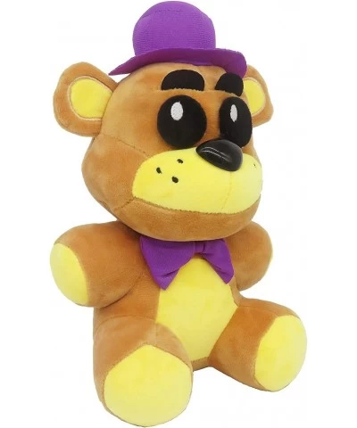 7-inches Golden Freddy Purple Hat Plush Stuffed Animal with Keychain (in Stock US)| Toy Golden Fazbear Plushie Soft Golden Be...