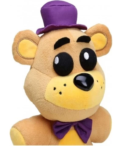 7-inches Golden Freddy Purple Hat Plush Stuffed Animal with Keychain (in Stock US)| Toy Golden Fazbear Plushie Soft Golden Be...