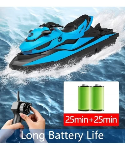 RC Boats for Kids & Adults - Remote Control Boat for Pools & Lakes with 2 Batteries / Dual Motors/2 Charger Cables & Low Batt...