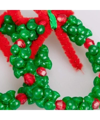 Christmas Crafts for Kids Adults Beaded Ornament Kit to Make Wreath Candy Cane-Xmas Holiday Tree Decorations Party Supplies 3...