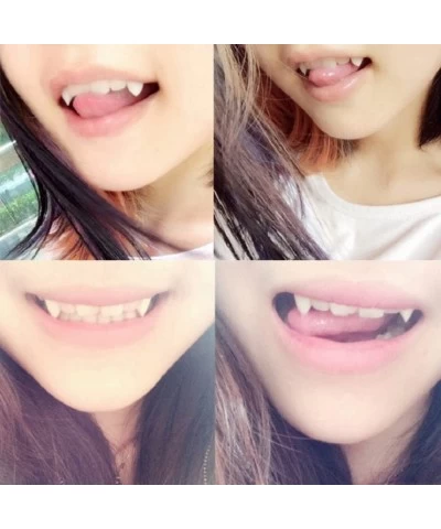 Cosplay Vampire Teeth Fangs Dentures Halloween Party Decoration Props (15mm) $15.13 Kids' Dress-Up Accessories