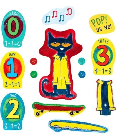 Pete The Cat and His Four Groovy Buttons Precut Flannel/Felt Board Figures 14 Pieces Set $39.23 Magnetic & Felt Playboards