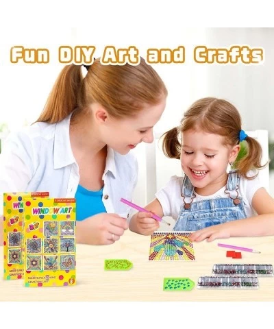 8Pcs Arts and Crafts for Kids Girls Ages 8-12 Suncatcher Big Gem Diamond Painting Stickers Kits for Kids DIY Window Gem Art K...